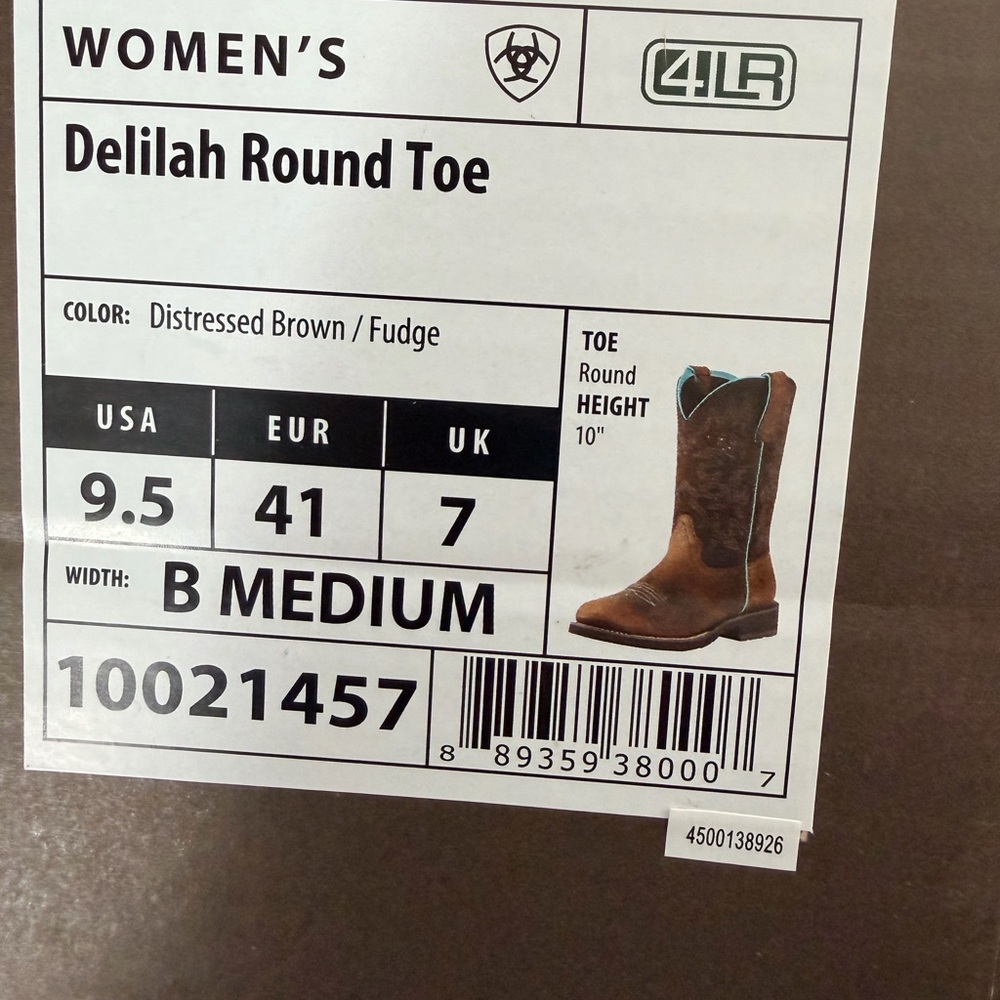 Ariat Women's Delilah Round Toe Work Boots - Picture 4 of 6
